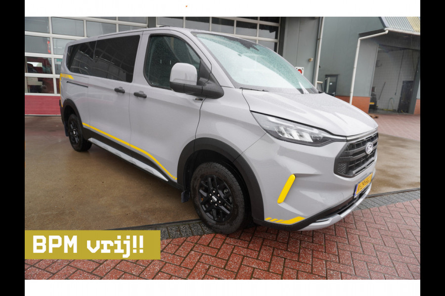 Ford Transit Custom 320L 2.0 TDCI 136PK L2H1 Trail DubbelCabine Schuifdeur L/R Nr. V090 | Airco | Adap | Navi| Camera | Blis | Lm velgen DEMO