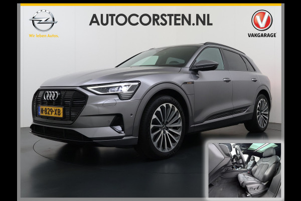 Audi e-tron 55 Quattro Advanced Edition Plus 95kWh Panoramadak Leder/Alcantara Adap.Cruise Camera Apple Carplay Android Auto Navi Ecc SOH 86 Elek.Stoelen+Memory+Verwarmd Elek.Achterklep Lmv 21" Keyless Privacy Glas Led DAB Dealeronderhouden Origineel Nederlandse Auto