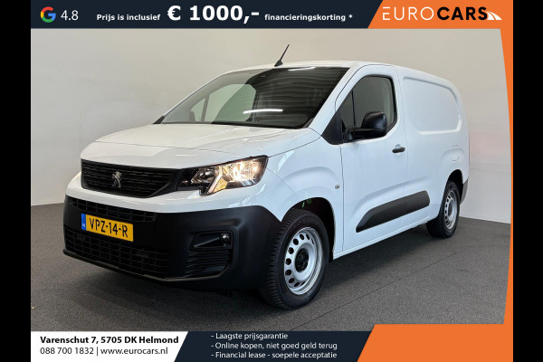 Peugeot Partner 1.5 BlueHDI Premium Long Navigatie Apple Carplay Android Auto Parkeersensoren achter Cruise Control Airco Lang L2