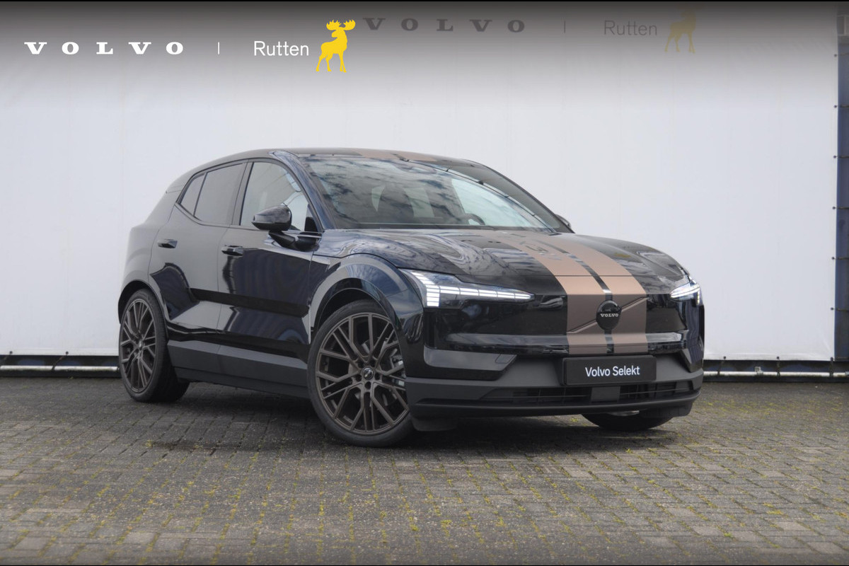 Volvo EX30 272PK Automaat Single Motor Ext. Range Plus Europa / Heico Verlaging / 21" Velgen / Sport Striping /  Adaptive Cruise control / Extra getint glas / Climate Pack / Elektrisch verstelbare stoelen / Parkeersensoren met camera