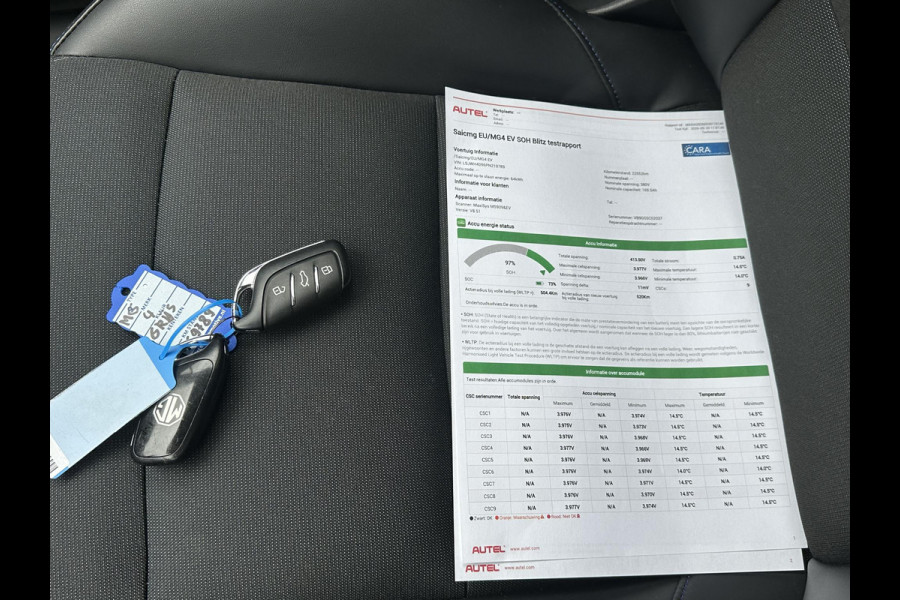 MG Mg4 electric Luxury 64 kWh SOH 97%  |360 CAMERA| 7 JAAR MG GARANTIE T/M 02-2031| ELEK. STOEL| DODE HOEK SENSOR| STOEL + STUURVERWARMING| ADAPTIVE CRUISE CONTROL