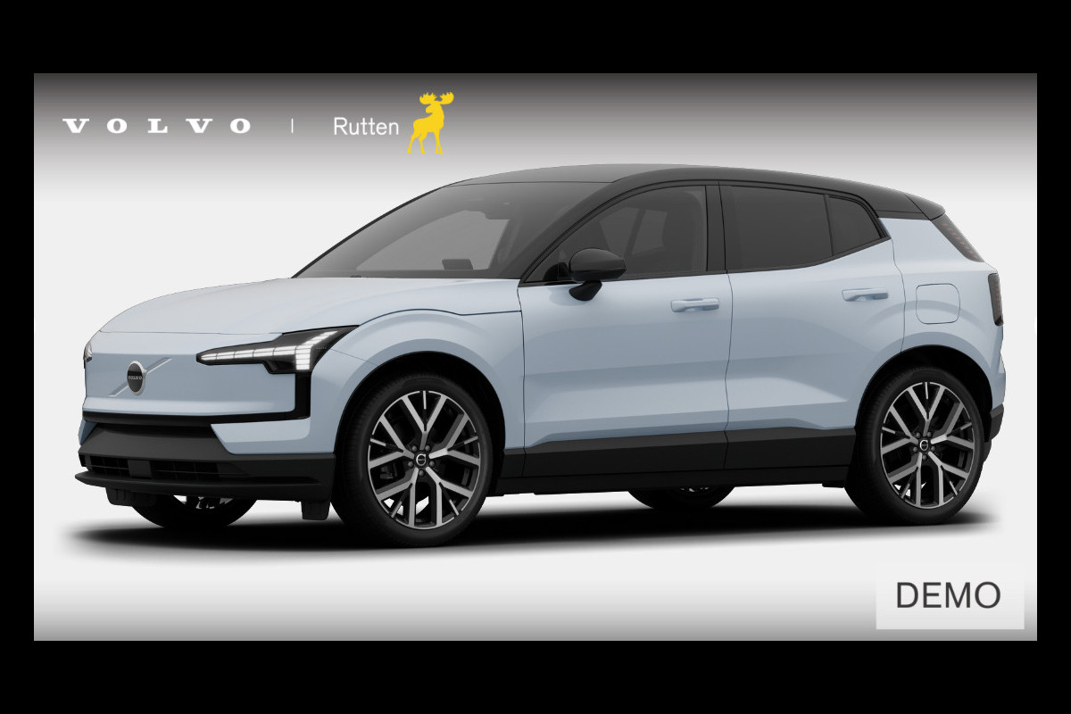 Volvo EX30 Single Motor Extended Range Plus Europa 69 kWh / Elektrische stoelen / Adaptieve cruise control / BLIS / Parkeersensoren met camera / Elektrische achterklep / 20" velgen / Google infotainment / Keyless entry