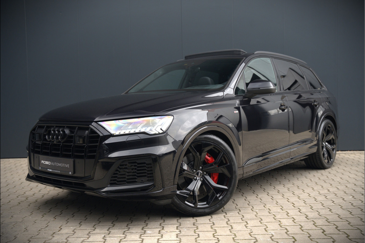Audi Q7 55 TFSI e quattro Pro Line S S-Line | Bang & Olufsen | Panoramadak | Stoelverwarming | Stuurverwarming | Luchtvering | Head-Up Display | Memory Seats | Matrix LED | Apple Carplay | Adaptrive Cruise Control | Ambiance Verlichtin