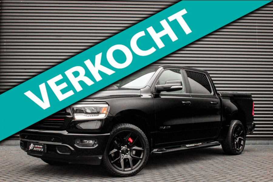 Dodge Ram 5.7 V8 HEMI 1500 BLACK EDITION / 100DKM / DIRECT RIJDEN / APPLE CARPLAY / 22 INCH / FULL BLACK / RED-LINE / SPORT / PANO