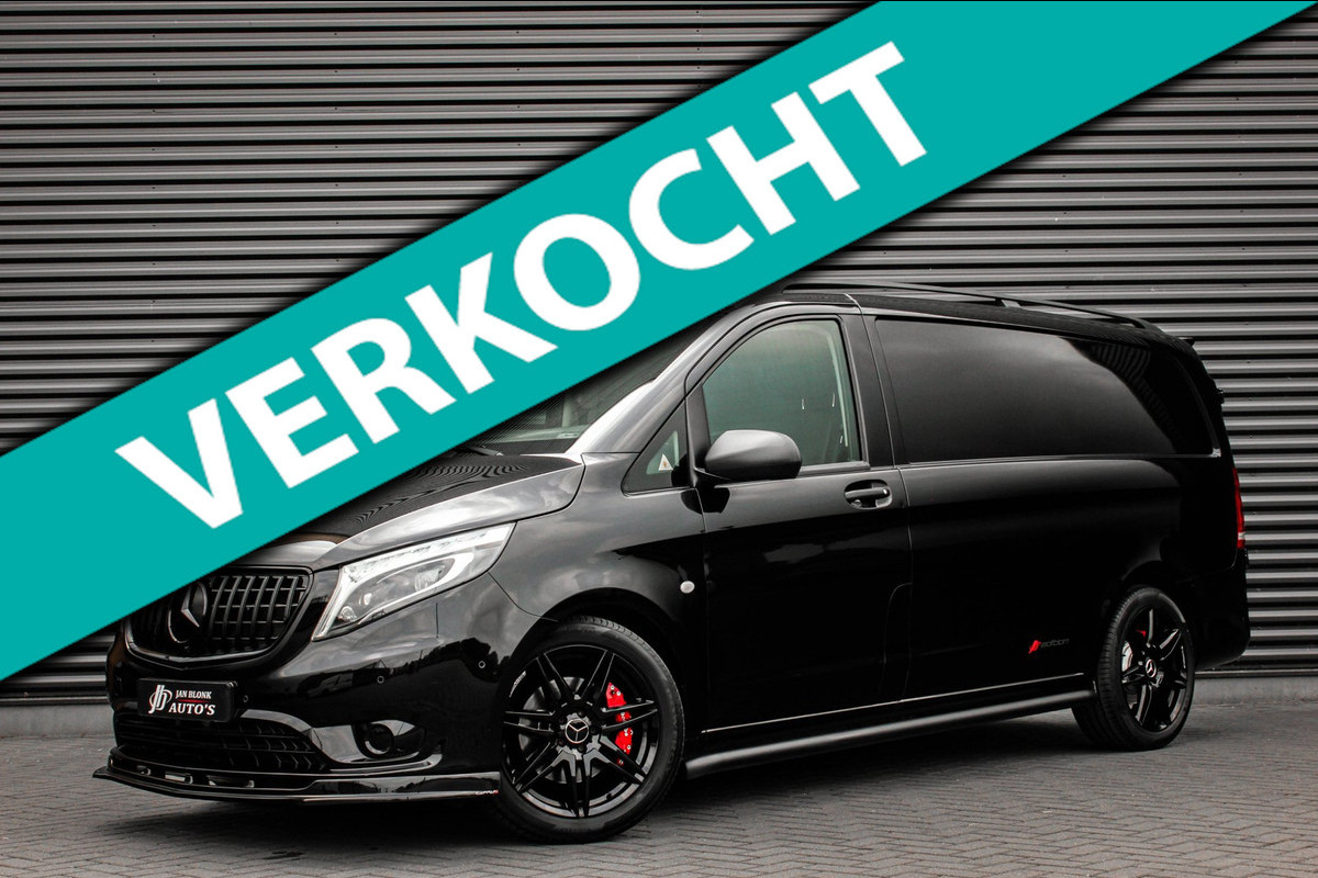 Mercedes-Benz Vito 119CDI 190PK LANG JB-EDITION FULL BLACK / AMG / SPOILER / VERLAGINGSVEREN / NAVIGATIE / SIDE- BARS FULL / NAVI