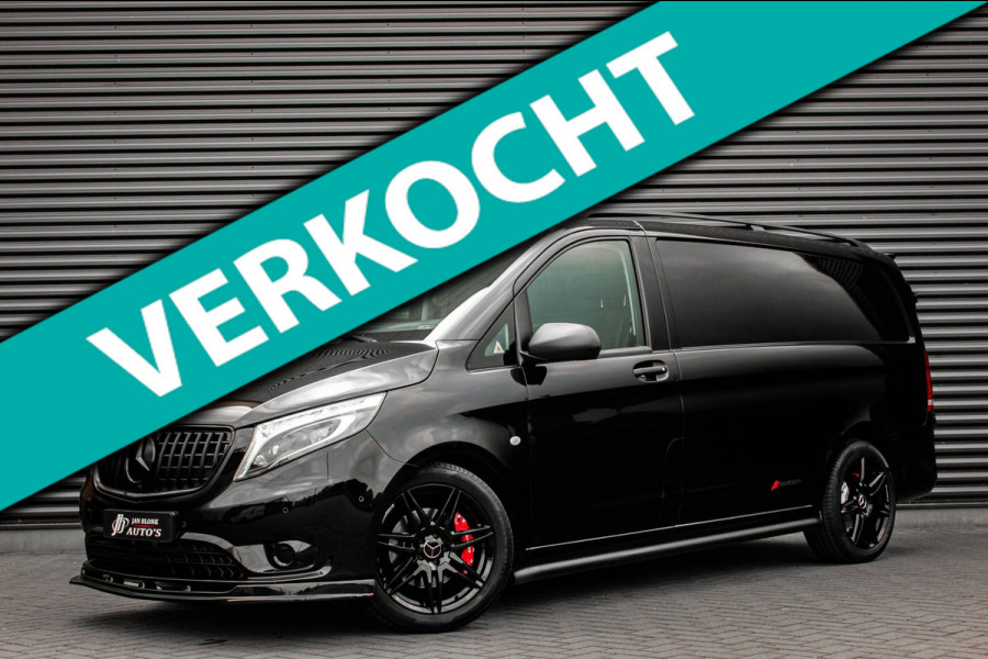 Mercedes-Benz Vito 119CDI 190PK LANG JB-EDITION FULL BLACK / AMG / SPOILER / VERLAGINGSVEREN / NAVIGATIE / SIDE- BARS FULL / NAVI