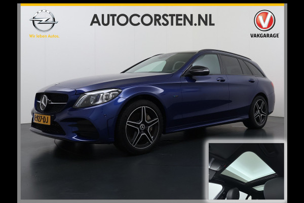 Mercedes-Benz C-Klasse Estate 300 EQ Hybrid Business Sol. AMG Night Ltd Panoramadak Trekhaak Navi 360°Camera Stoelverwarming Apple Carplay Android Auto Matrix Led Lmv Privacy Glas Elek. Privacy Glas Bluetooth Elek.Achterklep Led 1.800KG Trekgewicht 1e Eigenaar Dealeronderhouden Origineel Nederlandse Auto