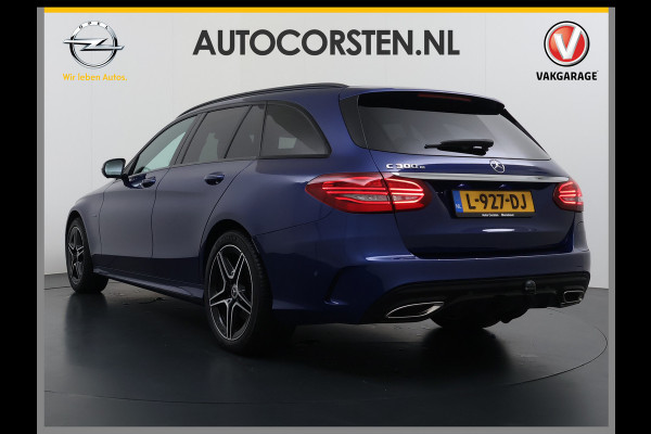 Mercedes-Benz C-Klasse Estate 300 EQ Hybrid Business Sol. AMG Night Ltd Panoramadak Trekhaak Navi 360°Camera Stoelverwarming Apple Carplay Android Auto Matrix Led Lmv Privacy Glas Elek. Privacy Glas Bluetooth Elek.Achterklep Led 1.800KG Trekgewicht 1e Eigenaar Dealeronderhouden Origineel Nederlandse Auto
