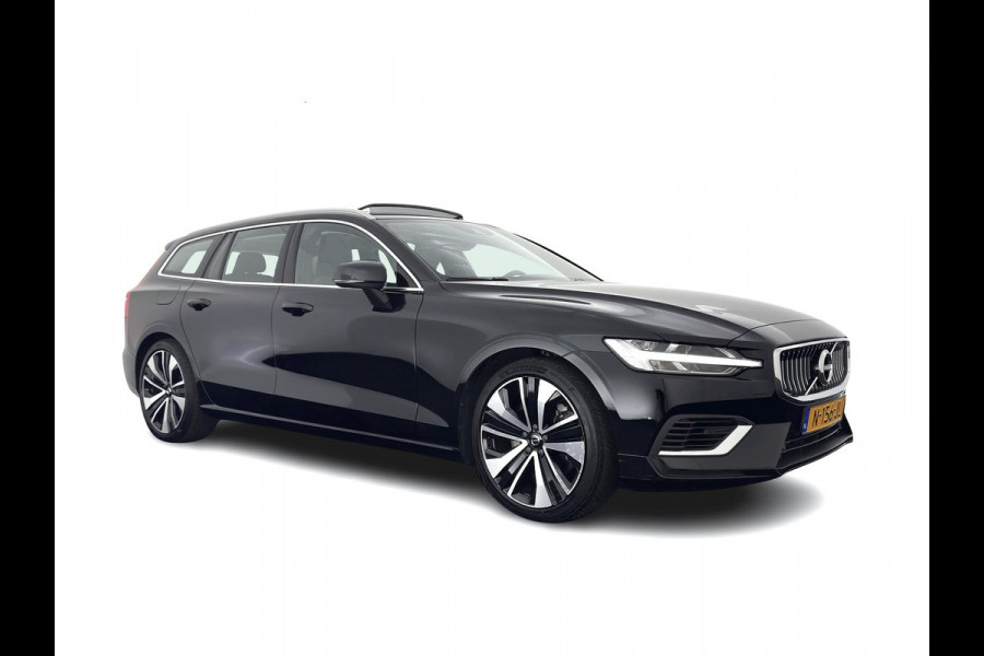Volvo V60 2.0 T6 Recharge AWD Inscription (Plug-in) (INCL-BTW) Aut. *PANO | LEATHER | FULL-LED | MEMORY-PACK | KEYLESS | DIGI-COCKPIT | NAVI-FULLMAP | HEATED-SPORTSEATS | ECC | CRUISE | DAB | TOWBAR | 19''ALU*
