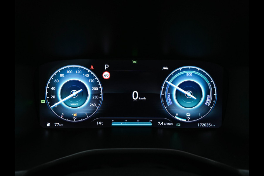 Hyundai Santa Fe 1.6 T-GDI HEV Premium Sky (Face-lift) (INCL-BTW) *PANO | LEATHER | FULL-LED | ADAPTIVE-CRUISE | BLINDSPOT | MEMORY-PACK | DIGI-COCKPIT | SHIFTPADDLES | PRIVACYGLASS | NAVI-FULLMAP | HEAD-UP |19''ALU*