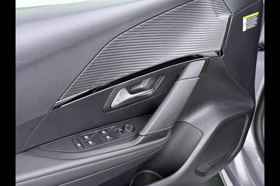 Peugeot e-208 EV GT 350 50 kWh SOH 89% Adap.Cruise 3D-Navi Stoelverwarming 360°Camera Apple Carplay Android Auto Ecc Pdc Privacy Glas Led Isofix DAB Lane Assist Keyless DAB+ 1e Eigenaar Dealeronderhouden Origineel Nederlandse Auto