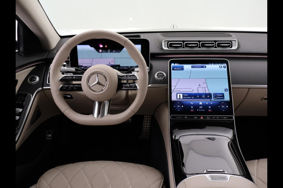 Mercedes-Benz S-Klasse 350d LANG AMG-LINE 286 PK + BUSINESS CLASS PAKKET | MASSAGE V+A | 3D DISPLAY | BURMESTER | SOFT-CLOSE | PANORAMA | LASER LIGHT
