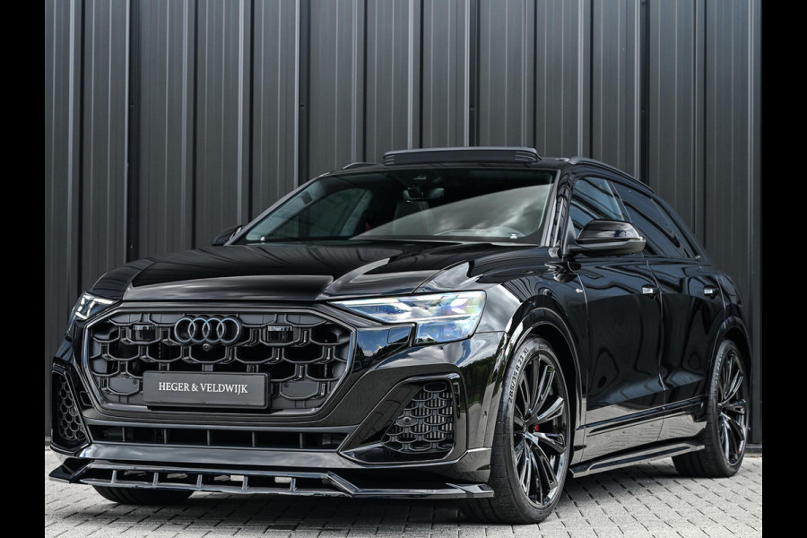 Audi Q8 60 TFSI e quattro Pro Line S Competition | S- Seats | Achterasbesturing | B&O advanced | Soft close | Trekhaak | Ambiance plus pakket | Memory seats | Carobn inleg