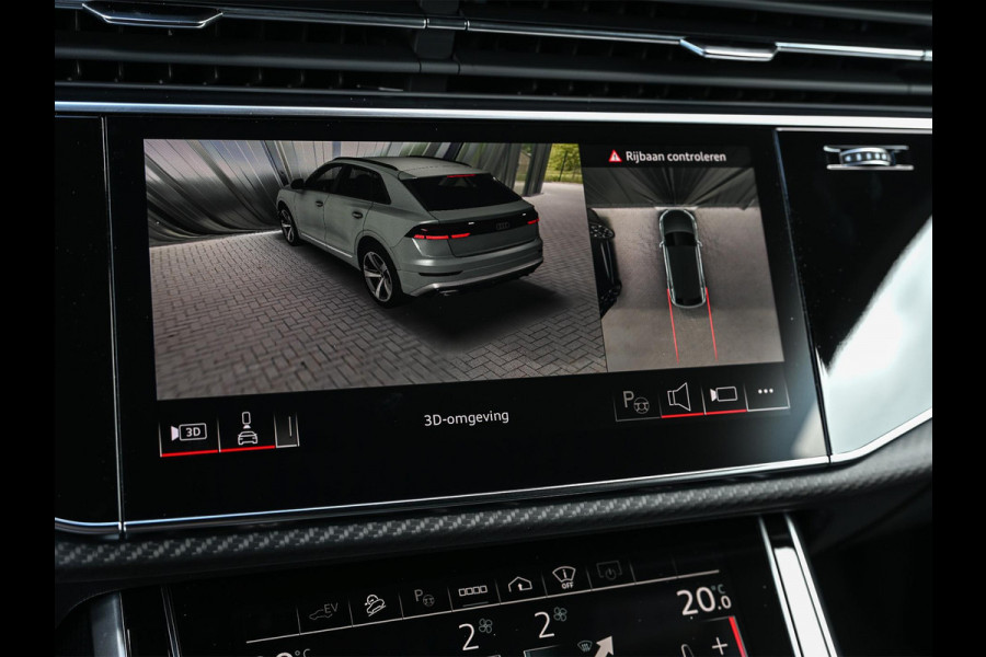 Audi Q8 60 TFSI e quattro Pro Line S Competition | S- Seats | Achterasbesturing | B&O advanced | Soft close | Trekhaak | Ambiance plus pakket | Memory seats | Carobn inleg