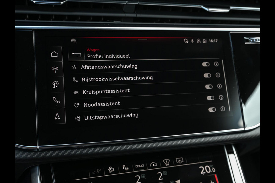 Audi Q8 60 TFSI e quattro Pro Line S Competition | S- Seats | Achterasbesturing | B&O advanced | Soft close | Trekhaak | Ambiance plus pakket | Memory seats | Carobn inleg