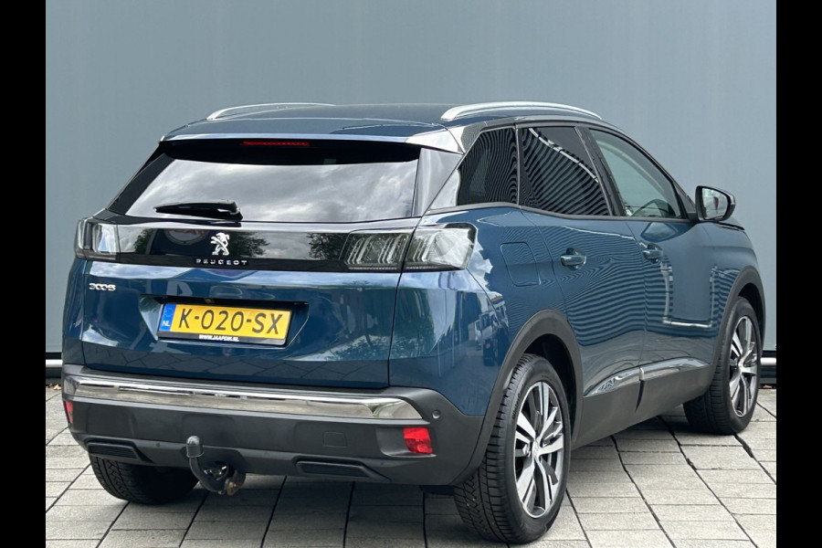 Peugeot 3008 BWJ 2021 | 1.2PT 131PK Allure | TREKHAAK | CLIMA | NAVI | CARPLAY | 18'' LMV | PDC 2X | PRIVACY GLASS | LEDER/STOF |