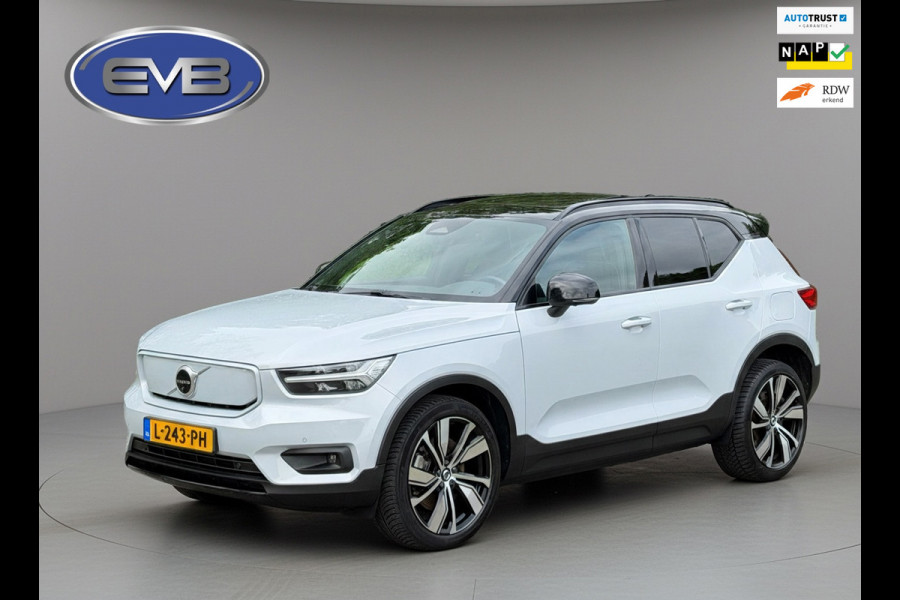 Volvo XC40 Recharge P8 AWD 408 pk R-Design, panoramadak, trekhaak, harman cardon, VOL OPTIES, NL auto met nap