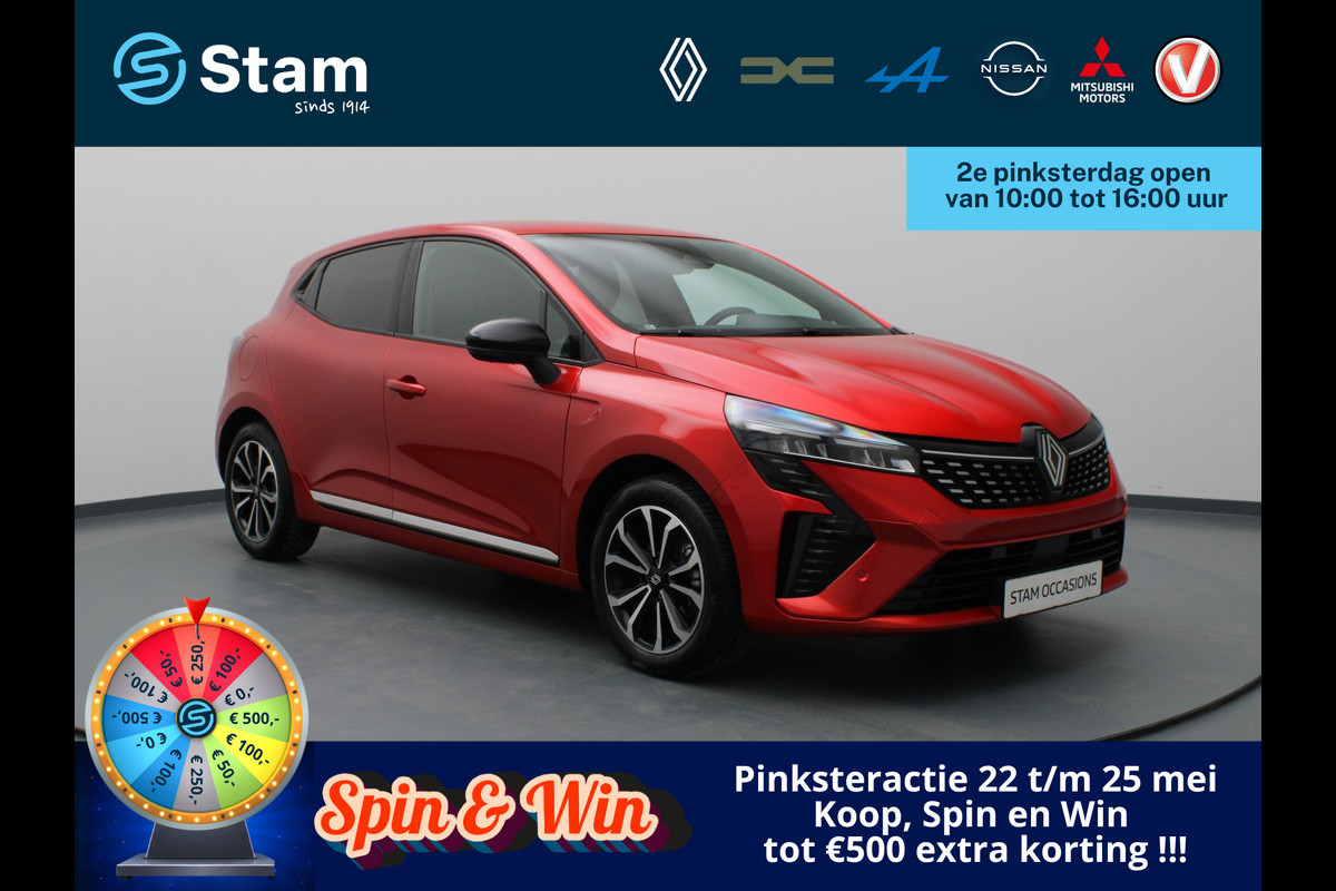 Renault Clio E-Tech Full Hybrid 145pk techno 360° Camera | Cruise | Navi | Parkeersens. v+a | Stoel-/stuurverw.