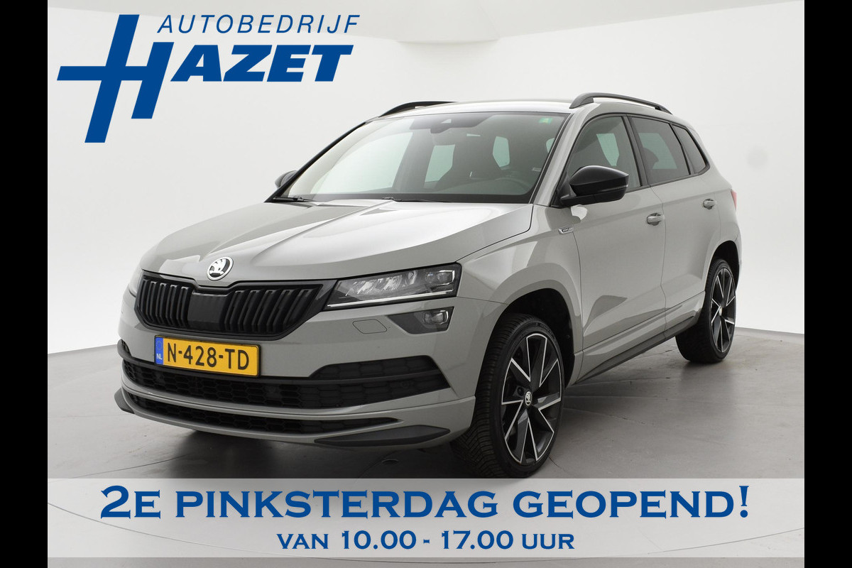 Škoda Karoq 1.5 TSI ACT 150 PK DSG SPORTLINE + CANTON AUDIO | STEEL GREY | CAMERA | 19 INCH | VIRTUAL | SFEER