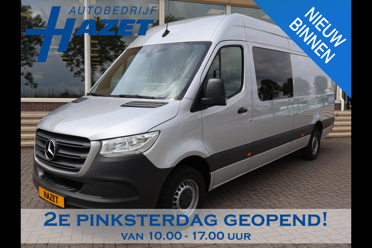 Mercedes-Benz Sprinter 317 CDI 170 PK AUT. L3H2 DUBBEL CABINE 6-PERS. + NAVIGATIE | CAMERA | CARPLAY | TREKHAAK