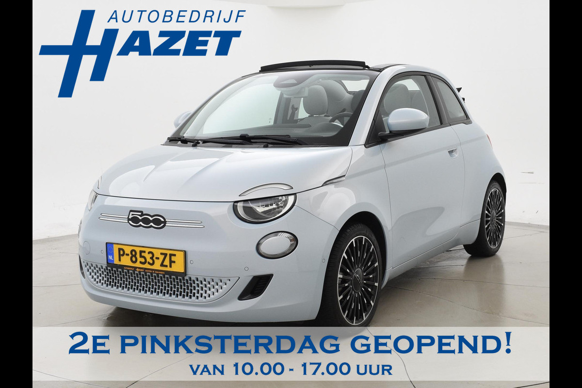 Fiat 500E 42 kWh Aut. *SOH 97%* *CELESTIAL BLUE* + STOELVERW. | CAMERA | 17 INCH | APPLE CARPLAY