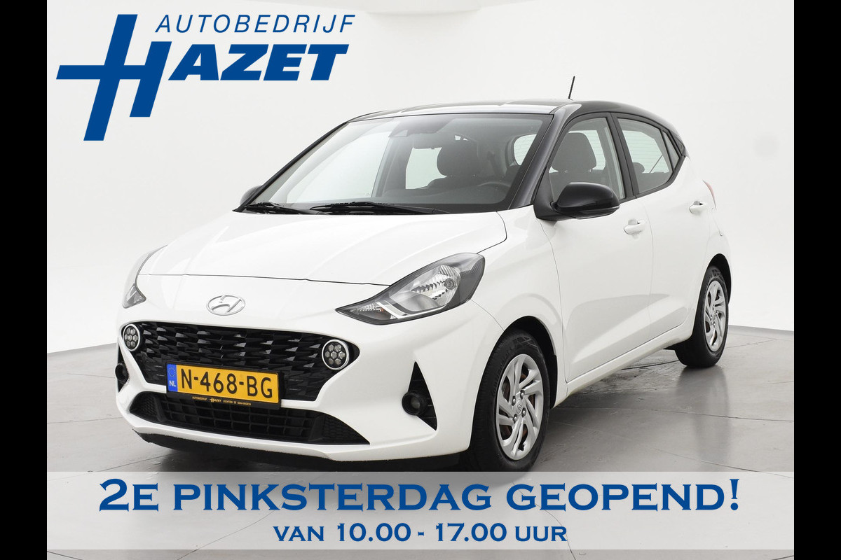 Hyundai i10 1.0 AUTOMAAT COMFORT 5-ZITS + APPLE CARPLAY | DAB+ | CRUISE CONTROL | TWO-TONE WIT/ZWART