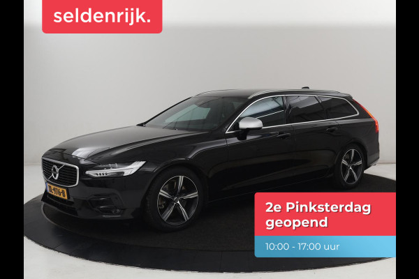 Volvo V90 2.0 T4 R-Design | Trekhaak | Leder/Alcantara | Stoelverwarming | Adaptive cruise | Camera | Carplay | Keyless | Side Assist | Navigatie | Climate control | Sportstoelen | Getint glas