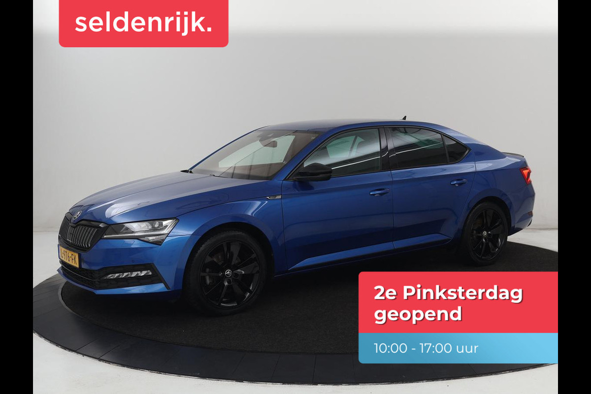 Škoda Superb 1.4 TSI iV Sportline | SOH 96% | 360 Camera | Adaptive cruise | Trekhaak | Achterbankverwarming | Canton Sound | Matrix LED | Alcantara | Stoelverwarming | Carplay | Navigatie | PHEV | Plug In