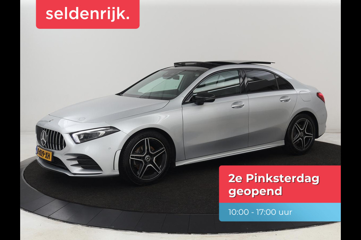 Mercedes-Benz A-Klasse 200 AMG | Panoramadak | Carplay | Memory | Matrix LED | Leder/Alcantara | Keyless | Sfeerverlichting | Camera | Park Assist | Navigatie | Widescreen