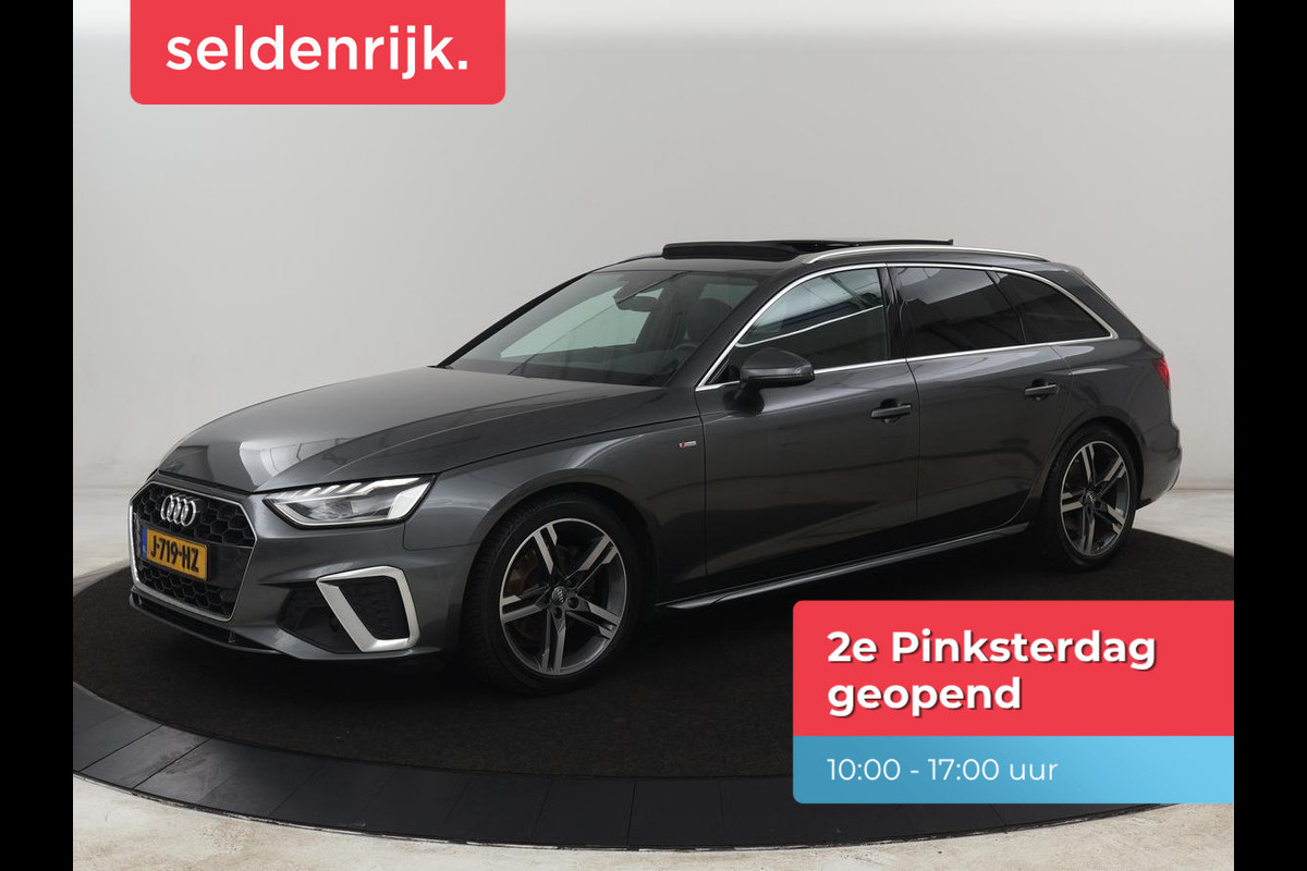 Audi A4 40 TFSI Launch edition Sport | Panoramadak | Trekhaak | Sportstoelen | DAB | Carplay | Virtual Cockpit | Half leder | Full LED | Navigatie | Parkeerhulp | Sportstuur | S Line