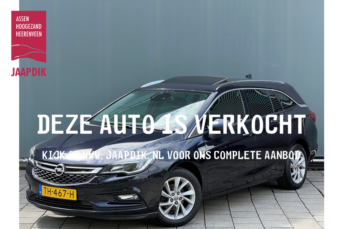 Opel Astra Sports Tourer BWJ 2018 | 1.0T 105PK Bus Executive | TREKHAAK | SCHUIF DAK | CLIMA | NAVI | PDC | CARPLAY | LICHTMETAAL |