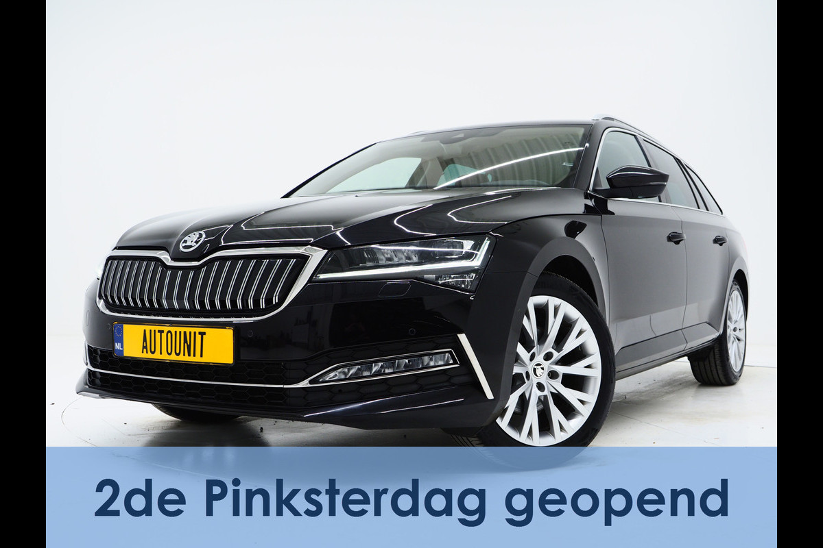 Škoda Superb Combi 1.4 TSI iV 218PK Style | Leder/Alcantara | Trekhaak | Massage | Camera | Adaptive Cruise | Keyless | Virtual | Memory | Carplay