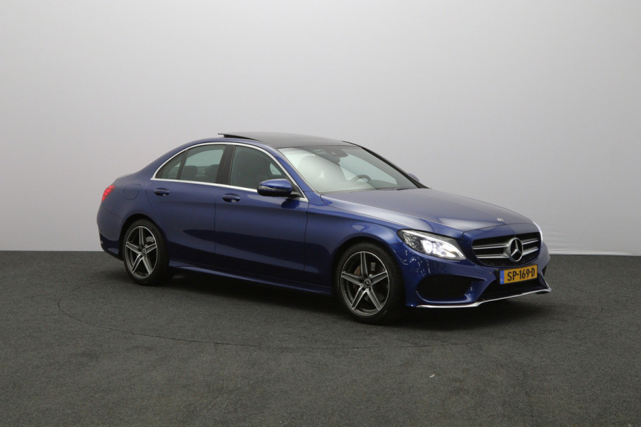 Mercedes-Benz C-Klasse 180 AMG-Line Sport Edition, Schuif-Kanteldak, Trekhaak, 360 Camera