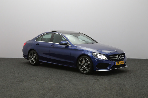 Mercedes-Benz C-Klasse 180 AMG-Line Sport Edition, Schuif-Kanteldak, Trekhaak, 360 Camera