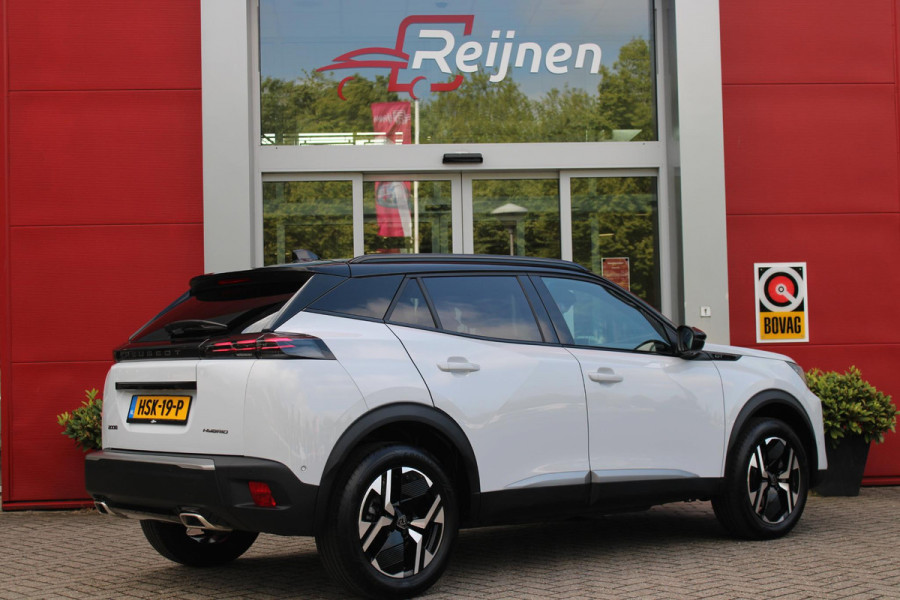 Peugeot 2008 1.2 Hybrid 145 GT PACK | ELEKTRISCH BEDIENBARE BESTUURDERSSTOEL | NAVIGATIE | FULL LED KOPLAMPEN | DRAADLOZE APPLE CARPLAY/ANDROID AUTO | ADAPTIVE CRUISE CONTROL | CAMERA VOOR + ACHTER | CLIMATE CONTROL | LICHTMETALEN VELGEN 17" | KEYLESS ENTRY/START | DAB+ RADIO | ALCANTARA/LEDEREN BEKLEDING  | DODEHOEK DETECTIE | PARKEERSENSOREN VOOR + ACHTER | STOEL VERWARMING | DRAADLOZE TELEFOONLADER |