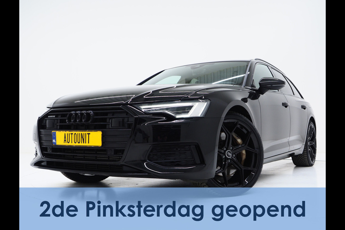 Audi A6 Avant 50 TFSI e quattro Full Black | Panoramadak | HUD | B&O Audio | Leder | Keyless | Camera | Sfeerlicht | Carplay