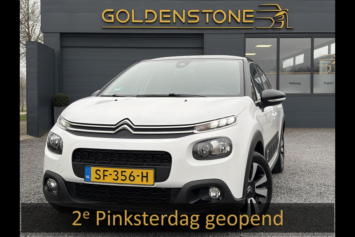 Citroën C3 1.2 PureTech S&S Shine Automaat,Camera,Navi,Pdc,Rijstrooksensor,Recent beurt gehad,Clima,Cruise,Lm velgen,110pk,N.A.P,Apk tot 02-2027