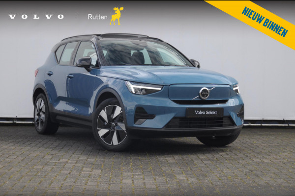 Volvo EX40 Single Ext. Range Ultra 82 kWh / Panorama schuif-kanteldak / 360 Camera / Harman Kardon / Trekhaak / Stuur- en stoelverwarming / Adaptive Cruise / Elektrische best.stoel met geheugen
