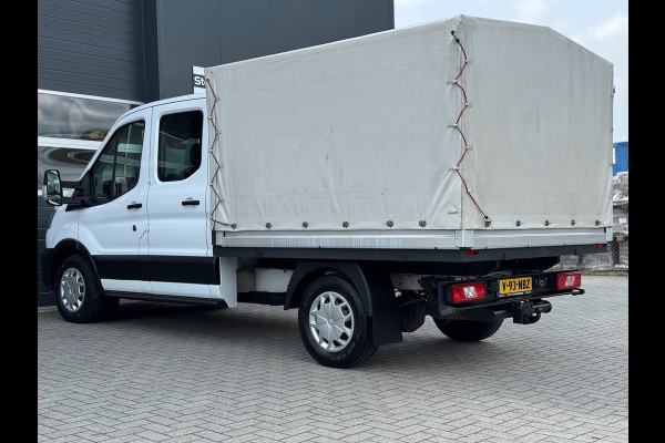 Ford Transit 350 2.0 TDCI L2H1 DC 4WD | Huif | CarPlay | Navi | Cruise | 7-persoons | Standkachel | Airco | Trekhaak | AWD 4x4