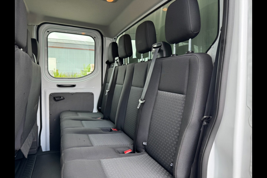 Ford Transit 350 2.0 TDCI L2H1 DC 4WD | Huif | CarPlay | Navi | Cruise | 7-persoons | Standkachel | Airco | Trekhaak | AWD 4x4