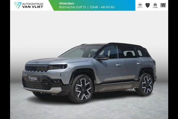 Jeep Compass First Edition 74 kWh | Uit voorraad leverbaar !| Adapt. Cruise | Camera | Carplay | 20" | Elektr. A-Klep | Navi | Winter Pack | Schuif/Kanteldak | Premium Pack | Conv. Pack | Warmtepomp