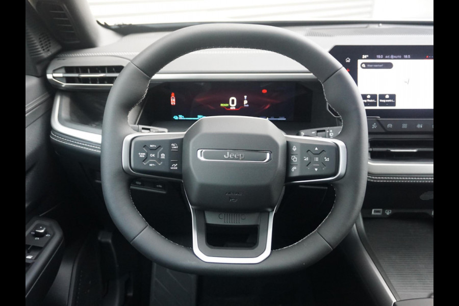 Jeep Compass First Edition 74 kWh | Uit voorraad leverbaar !| Adapt. Cruise | Camera | Carplay | 20" | Elektr. A-Klep | Navi | Winter Pack | Schuif/Kanteldak | Premium Pack | Conv. Pack | Warmtepomp
