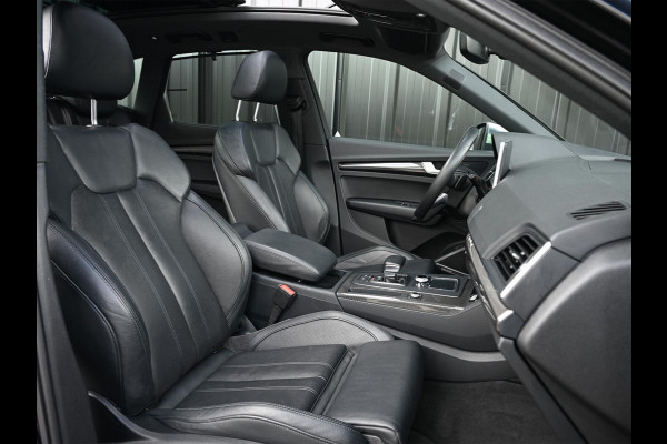 Audi Q5 3.0 TFSI SQ5 quattro Pro Line Plus | Stoelverwarming | Stoelverkoeling | Panoramadak | Head-up | Camera | B&O | Carbon inleg | Stuurverwarming | Elektrisch verst. stuur
