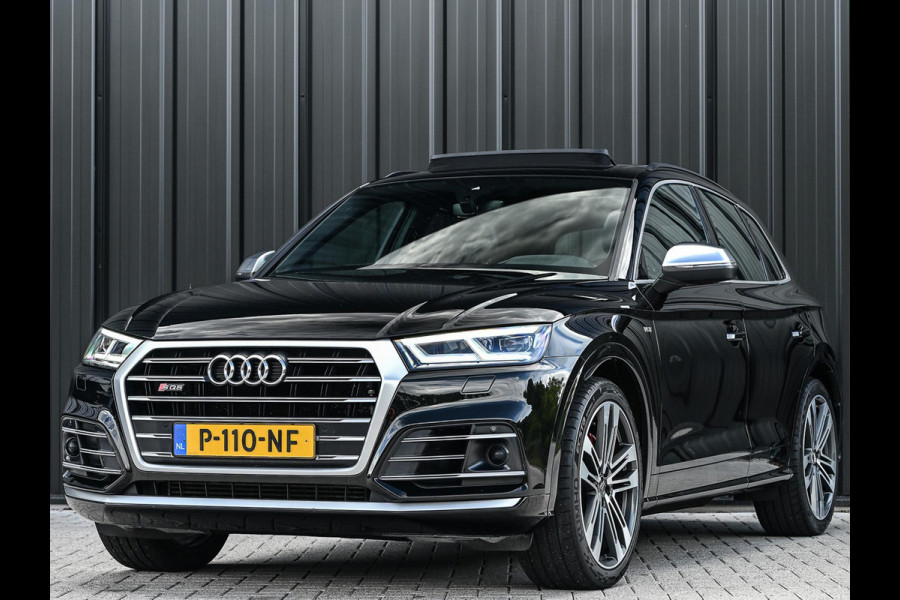 Audi Q5 3.0 TFSI SQ5 quattro Pro Line Plus | Stoelverwarming | Stoelverkoeling | Panoramadak | Head-up | Camera | B&O | Carbon inleg | Stuurverwarming | Elektrisch verst. stuur