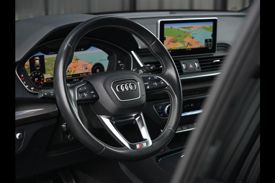 Audi Q5 3.0 TFSI SQ5 quattro Pro Line Plus | Stoelverwarming | Stoelverkoeling | Panoramadak | Head-up | Camera | B&O | Carbon inleg | Stuurverwarming | Elektrisch verst. stuur