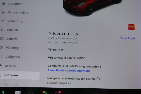 Tesla Model 3 Long Range AWD 75 kWh SOh 91,5% LEER PANO NAVI