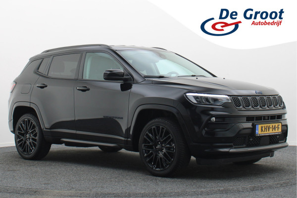 Jeep Compass 4xe 240 Plug-in Hybrid Electric S Leer, Virtual Cockpit, Camera, Stuur-/Stoelverwarming, ACC, Apple Carplay, 19"