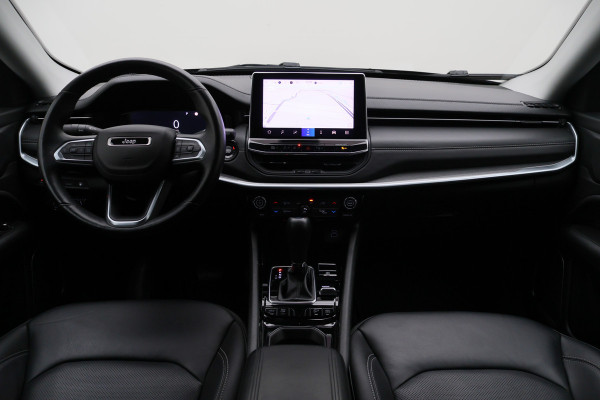 Jeep Compass 4xe 240 Plug-in Hybrid Electric S Leer, Virtual Cockpit, Camera, Stuur-/Stoelverwarming, ACC, Apple Carplay, 19"