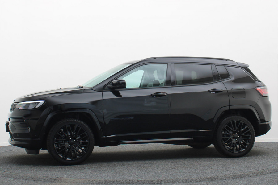 Jeep Compass 4xe 240 Plug-in Hybrid Electric S Leer, Virtual Cockpit, Camera, Stuur-/Stoelverwarming, ACC, Apple Carplay, 19"