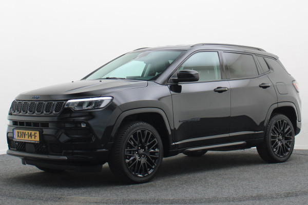 Jeep Compass 4xe 240 Plug-in Hybrid Electric S Leer, Virtual Cockpit, Camera, Stuur-/Stoelverwarming, ACC, Apple Carplay, 19"